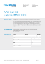 Wels Strom E-Carsharing SEPA Lastschrift