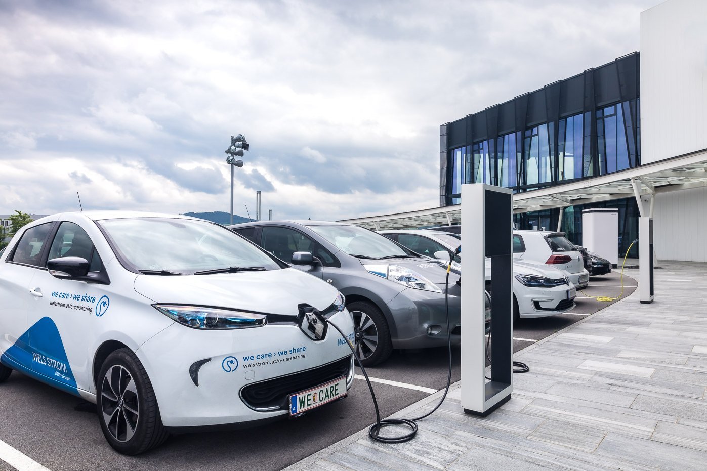 E-Ladestationen Ladeinfrastruktur für Elektroautos