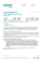 eww Gas Preisblatt 2023