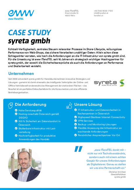 Case Study syreta gmbh